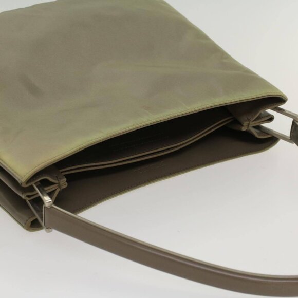 PRADA Shoulder Bag Nylon Khaki Auth cl771 - Picture 6 of 16